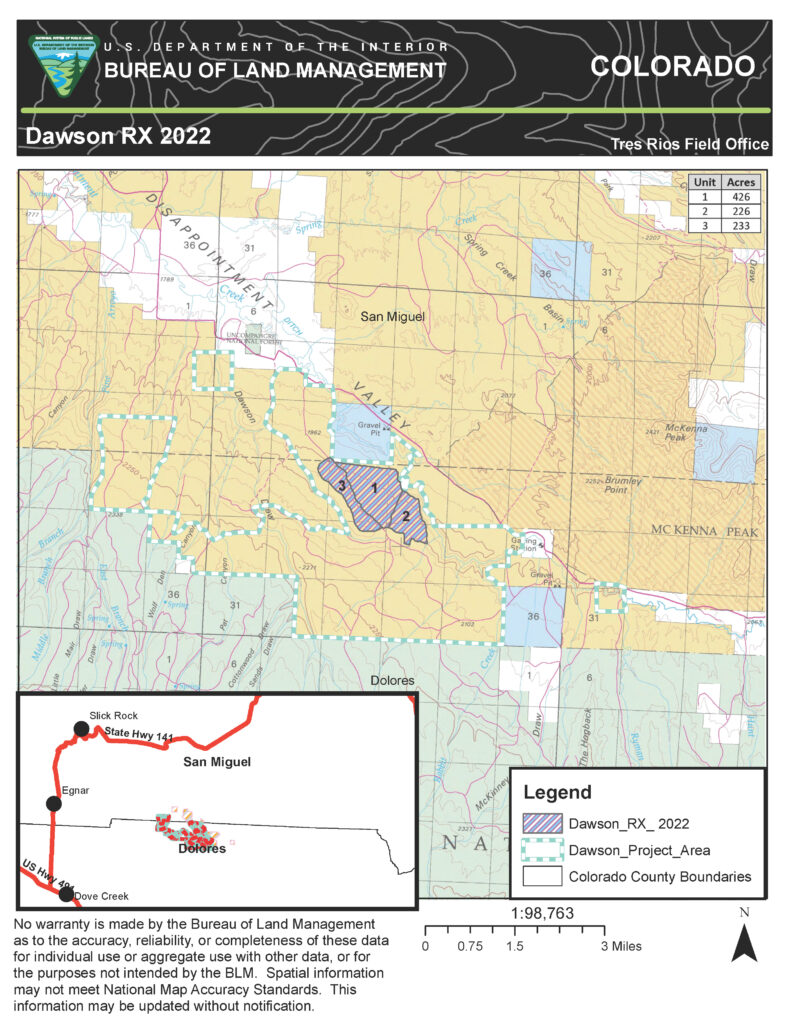 BLM Dawson RX Map