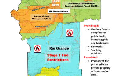 Hinsdale County Adopts Stage 1 Fire Restrictions in Upper Piedra and Rio Grande Areas