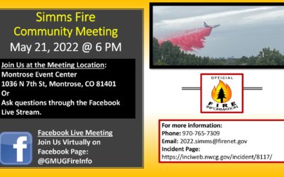 Simms Fire Community Meeting 5/21/22 6pm