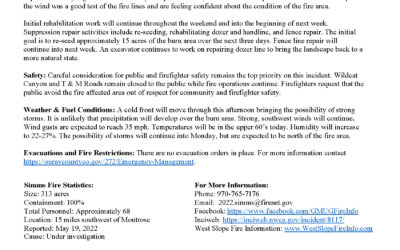 Simms Mesa Fire May 29th 9am