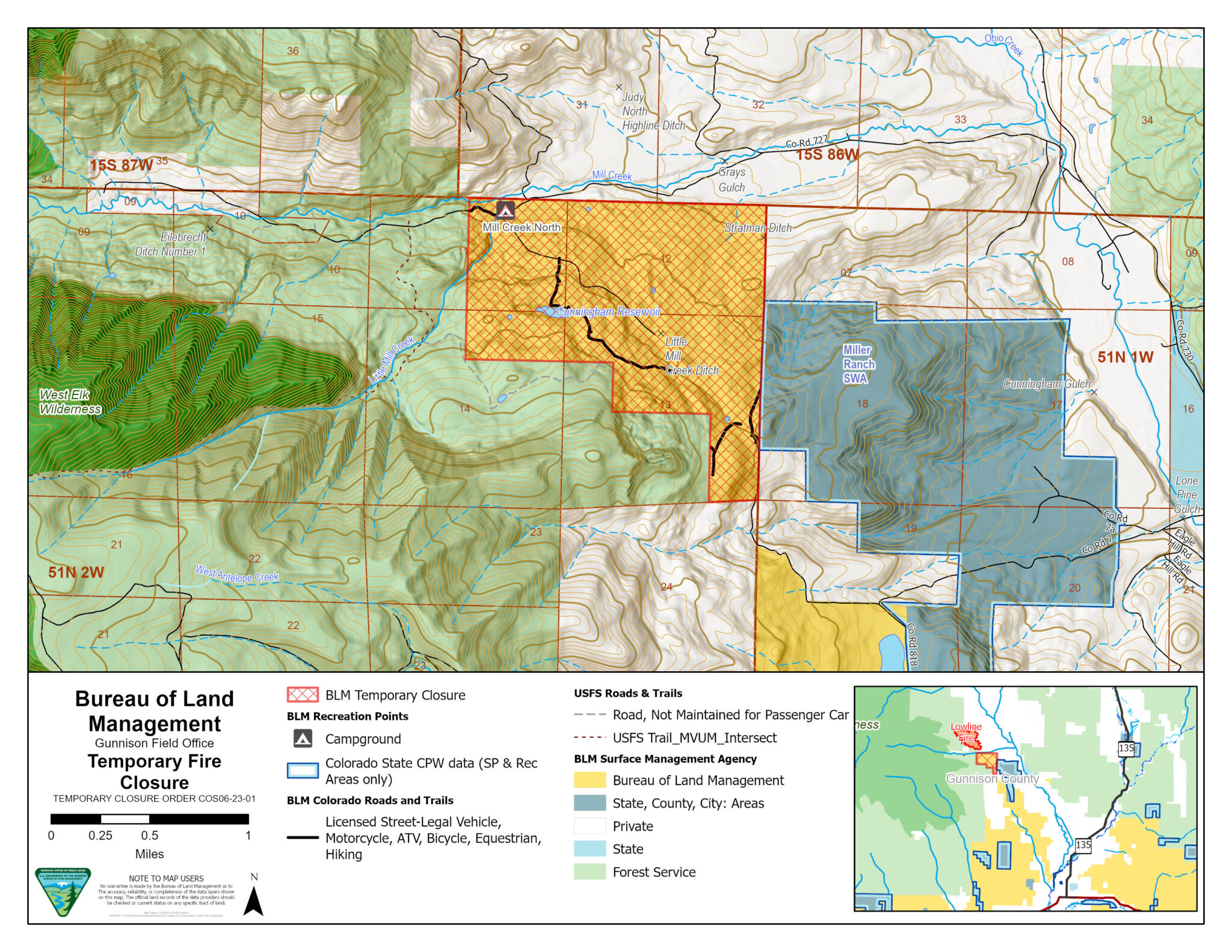 BLM issues Temporary Closure Order for public lands in Gunnison Field ...