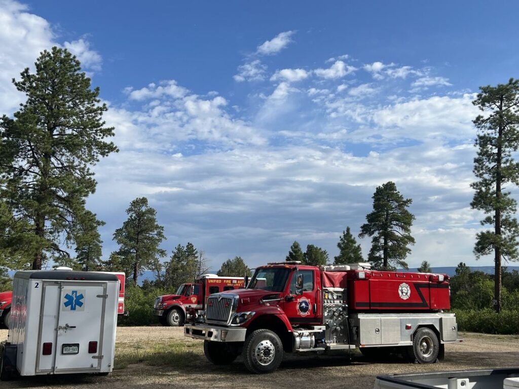 Photo of a Fire Vehicle on the Thunder Fire