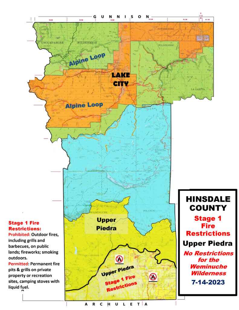 Hinsdale County Fire Map