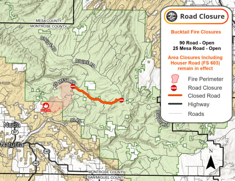 Bucktail Fire Road Closures