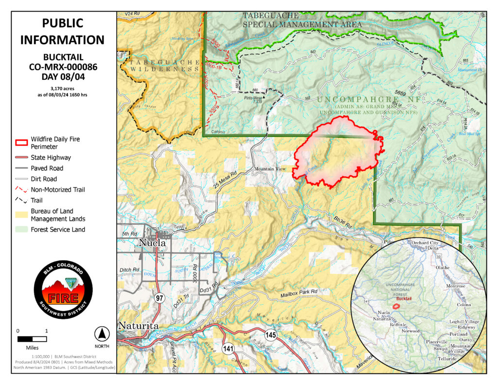 Bucktail Fire Map