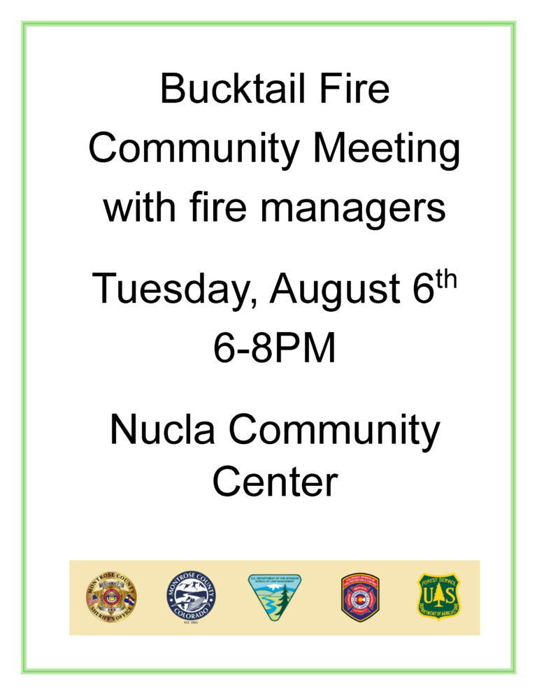 Bucktail Community Meeting in Nucla