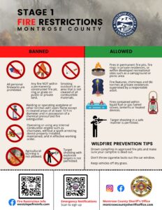 Stage 1 Fire Restrictions go into effect July 2
