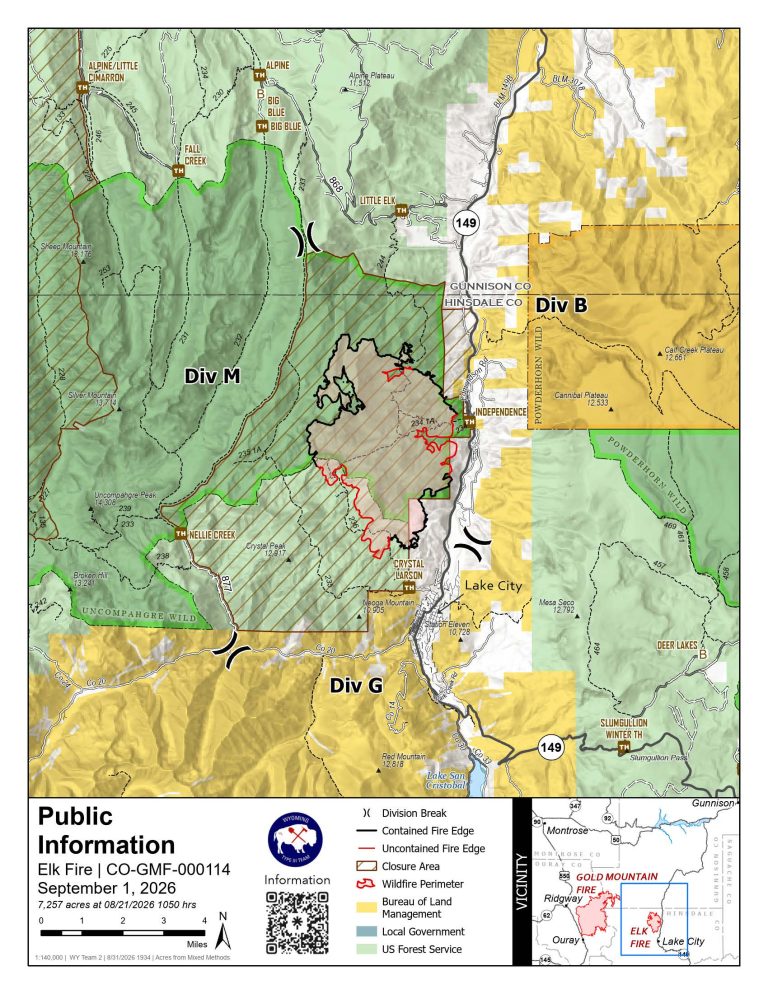 Elk Fire Update – 09/01/2026